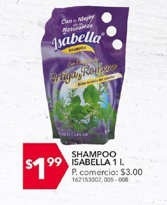 Tia Shampoo isabella 1l oferta