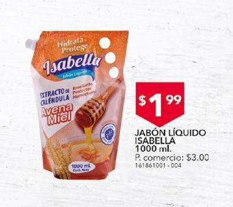 Tia Jabón líquido isabella 1000ml oferta