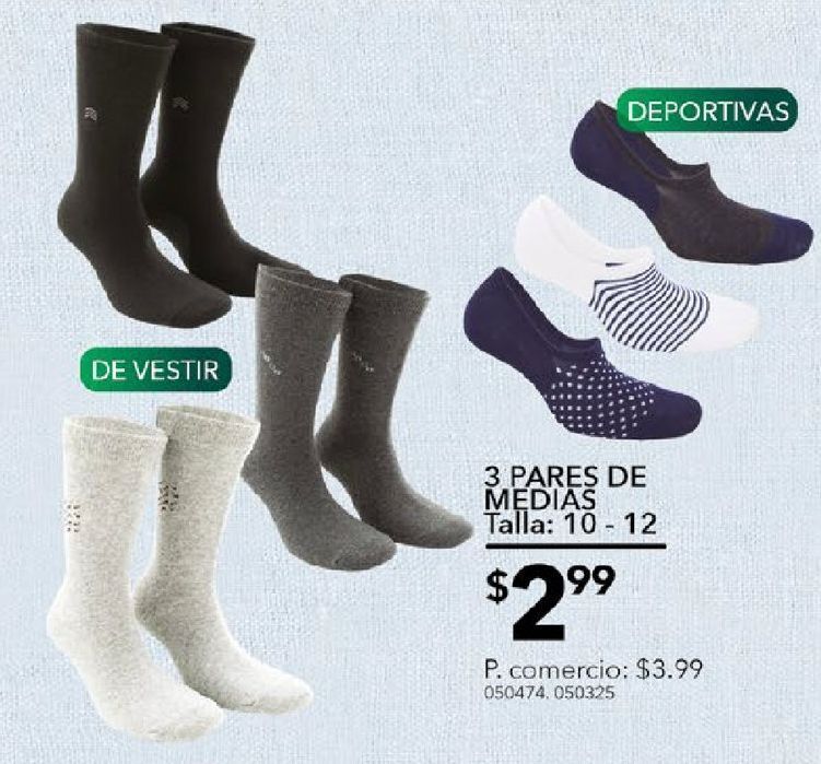 Tia 3 pares de medias oferta