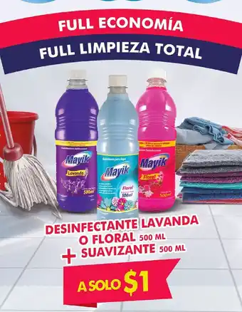 Tia Desinfectante lavanda o floral + suavisante 500ml oferta