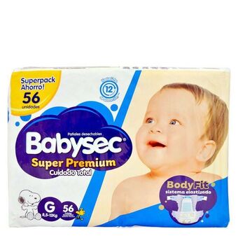 Babysec pañal infantil super premium...