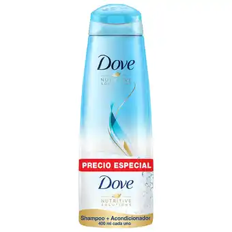 Akí PACK DOVE SH+AC. HIDRATACION INTENS.PRECIO ESPECIAL 2 X 400 ml oferta