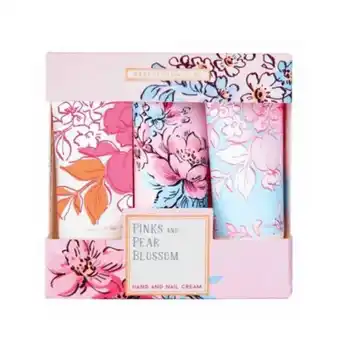 Las Fragancias Trio de crema de manos floral pink pear blossom oferta