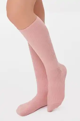 Forever 21 Ribbed knee-high socks oferta