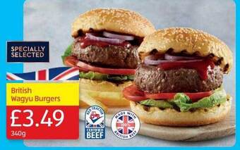 Aldi British Wagyu Burgers offer
