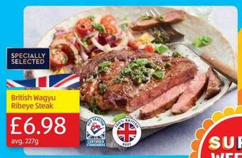 Aldi British Wagyu Ribeye Steak offer