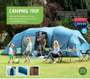 Aldi 8 Person Air Tent offer
