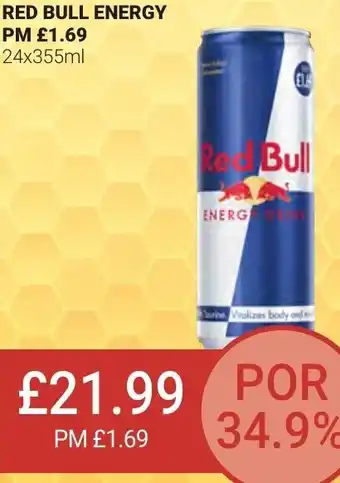 Bestway Red Bull Energy PM £1.69 24x355ml offer