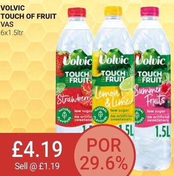Bestway Volvic Touch of Fruit VAS 6x1.5ltr offer