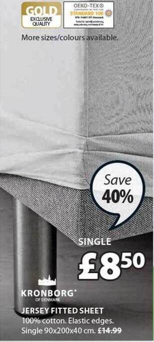 JYSK Jersey Fitted Sheet offer