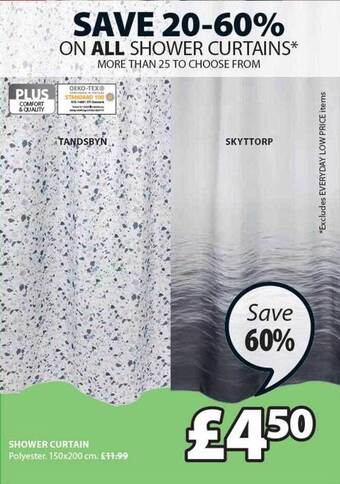 JYSK Shower Curtain offer
