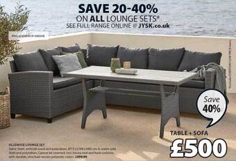 JYSK Ullehuse Lounge Set offer
