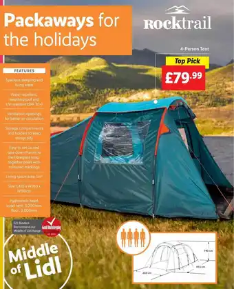 Lidl 4person Tent offer