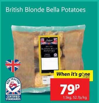 Lidl British Blonde Bella Potatoes offer
