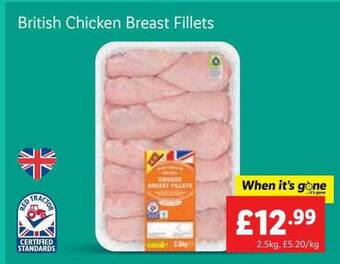 Lidl British Chicken Breast Fillets offer
