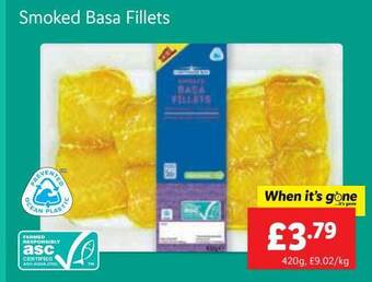 Lidl Smoked Basa Fillets offer