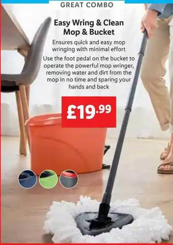 Lidl Easy Wring & Clean Mop & Bucket offer
