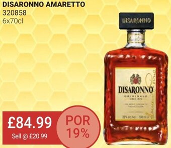 Bestway Disaronno Amaretto 320858 6x70cl offer