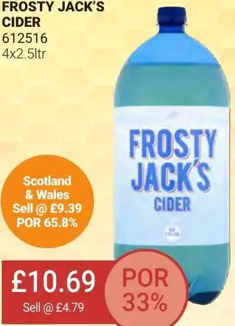 Bestway Frosty Jack's Cider 612516 4x2.5ltr offer