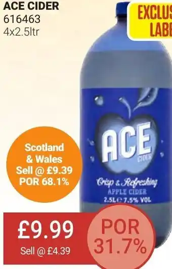 Bestway Ace Cider 616463 4x2.5ltr offer