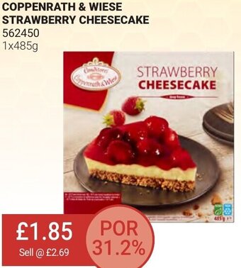 Bestway Coppenrath & Wiese Strawberry Cheesecake 1x485g offer