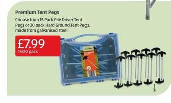 Aldi Premium Tent Pegs offer
