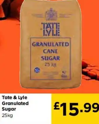 Bestway Tate & Lyle Granulated Sugar 25kg offer