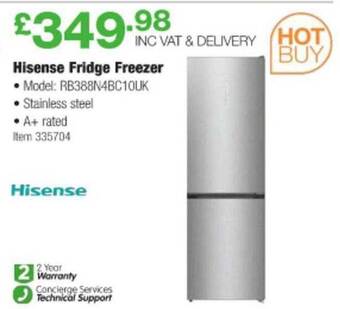 Costco Hisense Fridge Freezer offer
