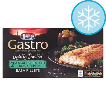 Tesco Youngs Gastro 2 Sea Salt & Pepper Basa Fillets 310G offer