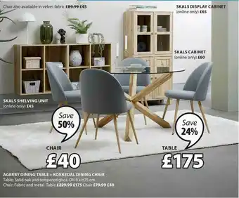 Agerby Dining Table + Kokkedal Dining Chair