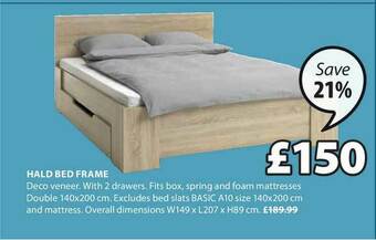 JYSK Hald Bed Frame offer