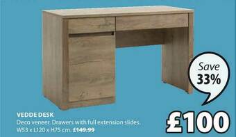 JYSK Vedde Desk offer
