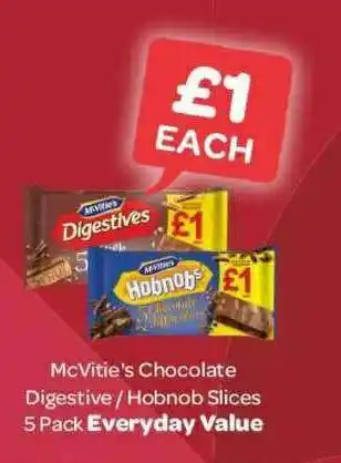 Mcvitie's Chocolate Digestive - Hobnob Slices