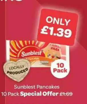 Spar Sunblest Pancakes offer
