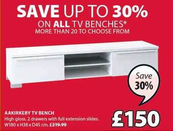 JYSK Aakirkeby Tv Bench offer