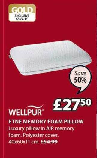 JYSK Etne Memory Foam Pillow offer