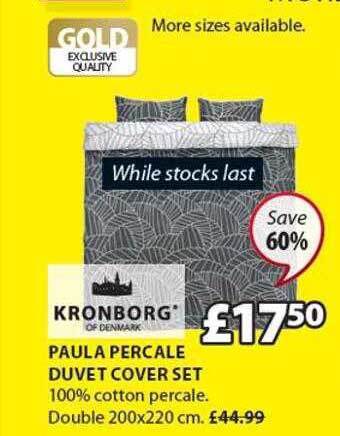 JYSK Paula Percale Duvet Cover Set offer