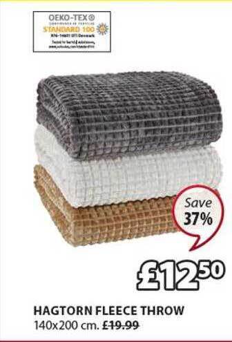 JYSK Hagtorn Fleece Throw offer