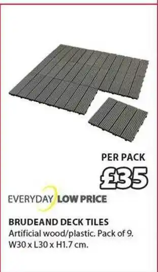 JYSK Brudeand Deck Tiles offer