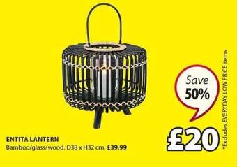 JYSK Entita Lantern offer