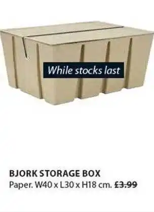 JYSK Bjork Storage Box offer