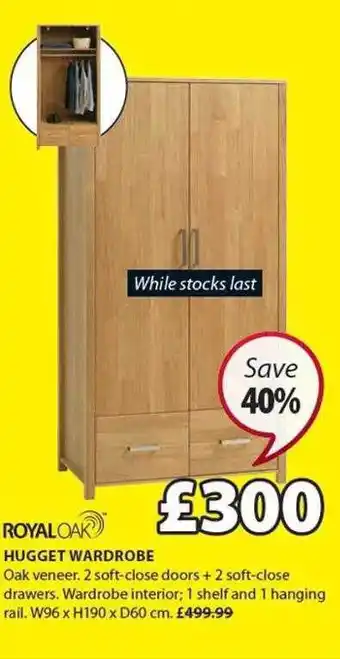 JYSK Hugget Wardrobe offer