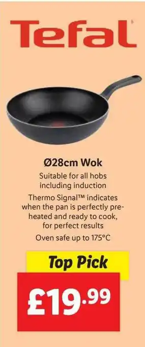 Lidl 28cm Wok offer