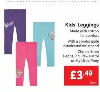 Lidl Kids' Leggings offer