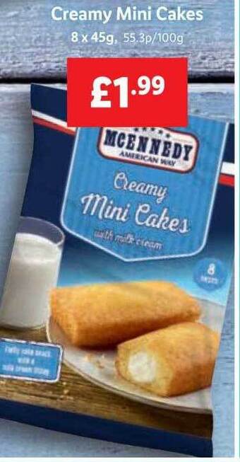 Lidl Creamy Mini Cakes offer