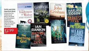 Aldi Thrills And Chills Paperback Book offer