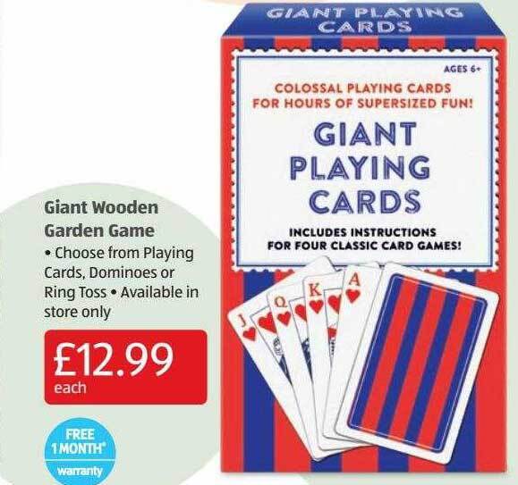 Giant Wooden Garden Game offer at Aldi