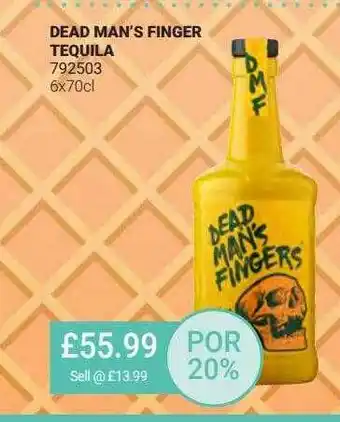 Bestway Dead Man's Finger Tequila offer