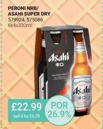 Bestway Peroni Nrb-asahi Super Dry offer