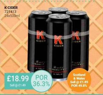 Bestway K Cider offer